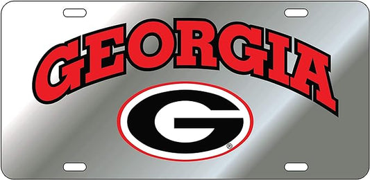 Georgia Bulldogs Arched w/Oval G License Plate