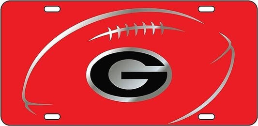 Georgia Bulldogs Football Laser License Plate