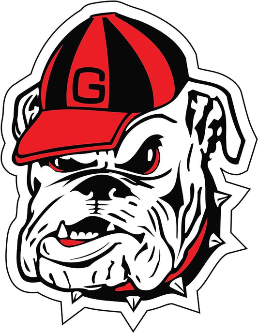 Georgia Bulldogs Old Bulldog Head Logo 12in Magnet