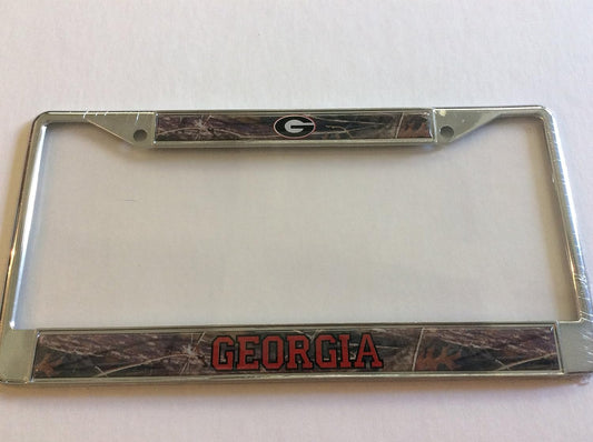 Georgia Bulldogs CAMO License Plate Frame - Black