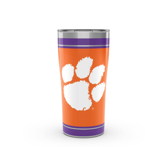 Clemson Tigers - Campus Stainless Steel With Slider Lid