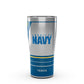 Navy - Forever Proud - Stainless Steel Tumbler with Slider Lid