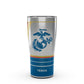 Marines - Forever Proud - Stainless Steel Tumbler with Slider Lid