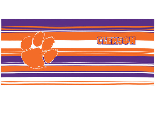 Clemson Tigers - Hype Stripes Wrap With Travel Lid