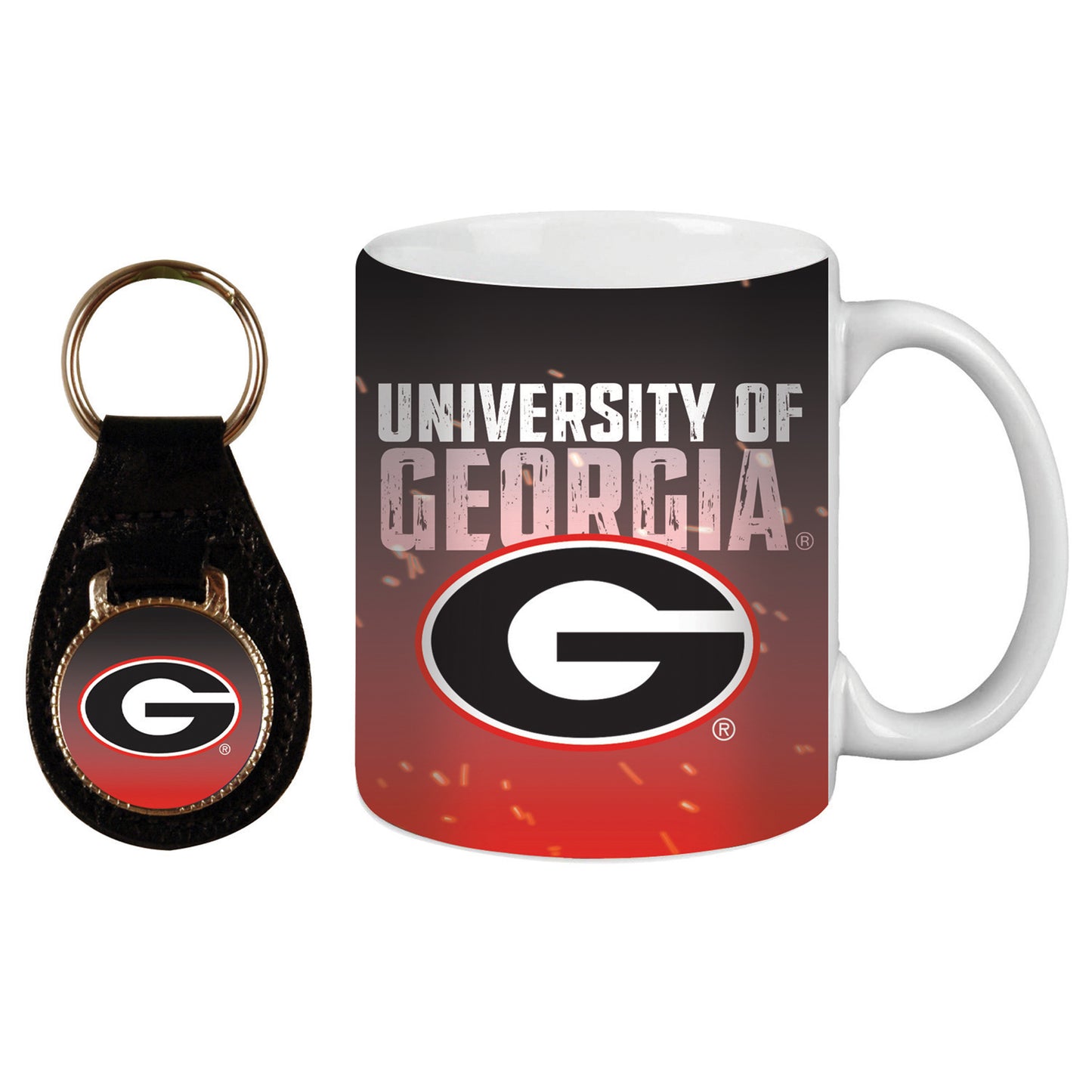 Georgia Bulldogs Gift Set, Boxed w/Key Fob