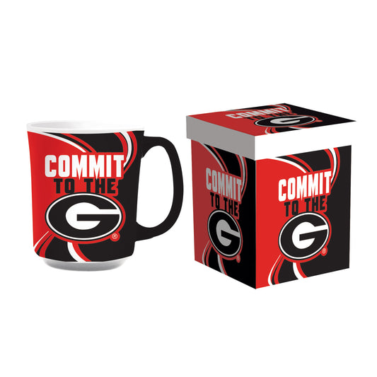 Georgia Bulldogs 14oz Ceramic Mug w/Matching Box