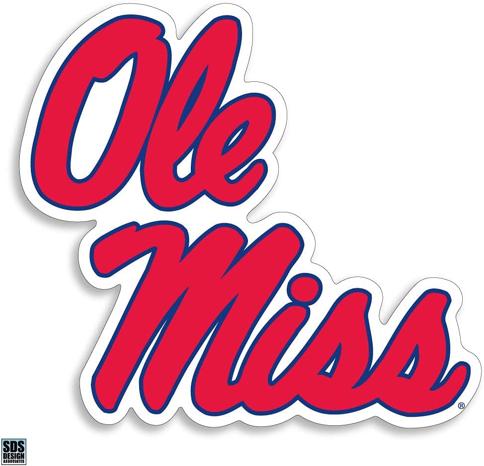 Mississippi Ole Miss Script Stacked 6 Inch Decal