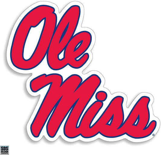 Mississippi Ole Miss Script Stacked 6 Inch Decal