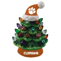 Clemson University 8" LED Ceramic Christmas Tree