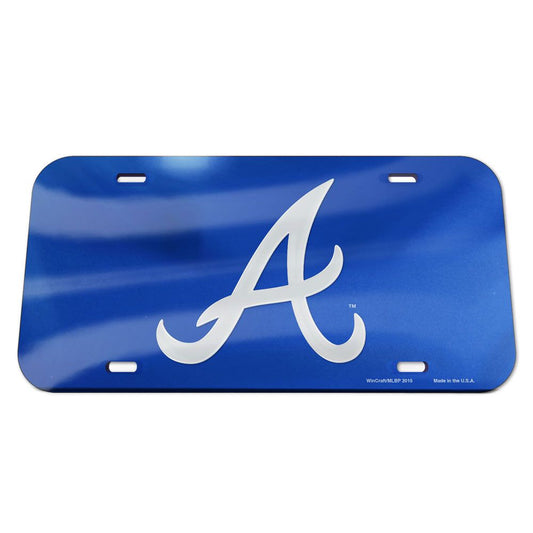 Atlanta Braves "A" Logo Acrylic License Plate