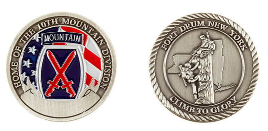 Fort Drum 10th Mountain Division Challenge Coin