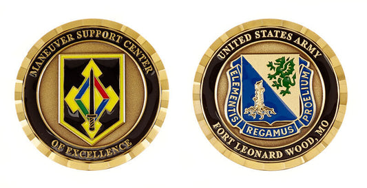 Fort Leonard Wood Maneuver of Support Chemical Corps Challenge Coin