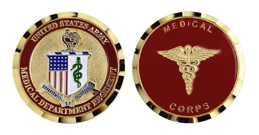 US Army Medical Department Regiment Challenge Coin
