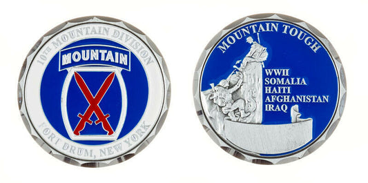 Fort Drum 10th Mountain Tough Challenge Coin