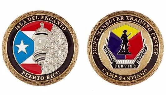 Puerto Rico Camp Santiago Challenge Coin