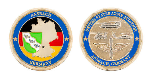 Army Aviation Ansbache Germany Challenge Coin