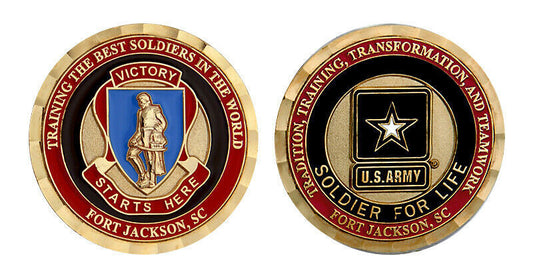 Fort Jackson - Victory Starts Here Challenge Coin