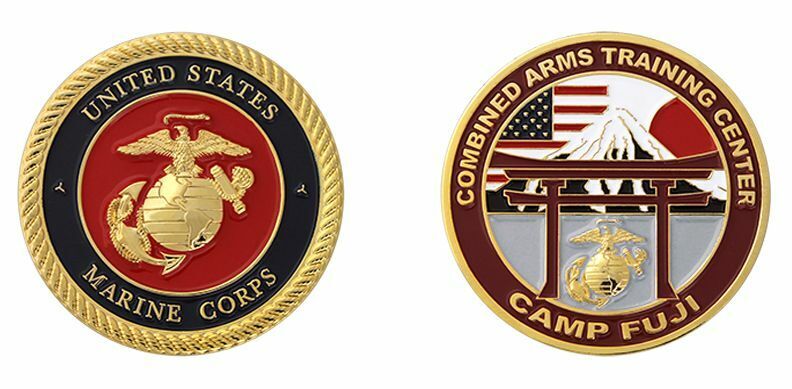 Yokota Camp Fuji Marines Challenge Coin