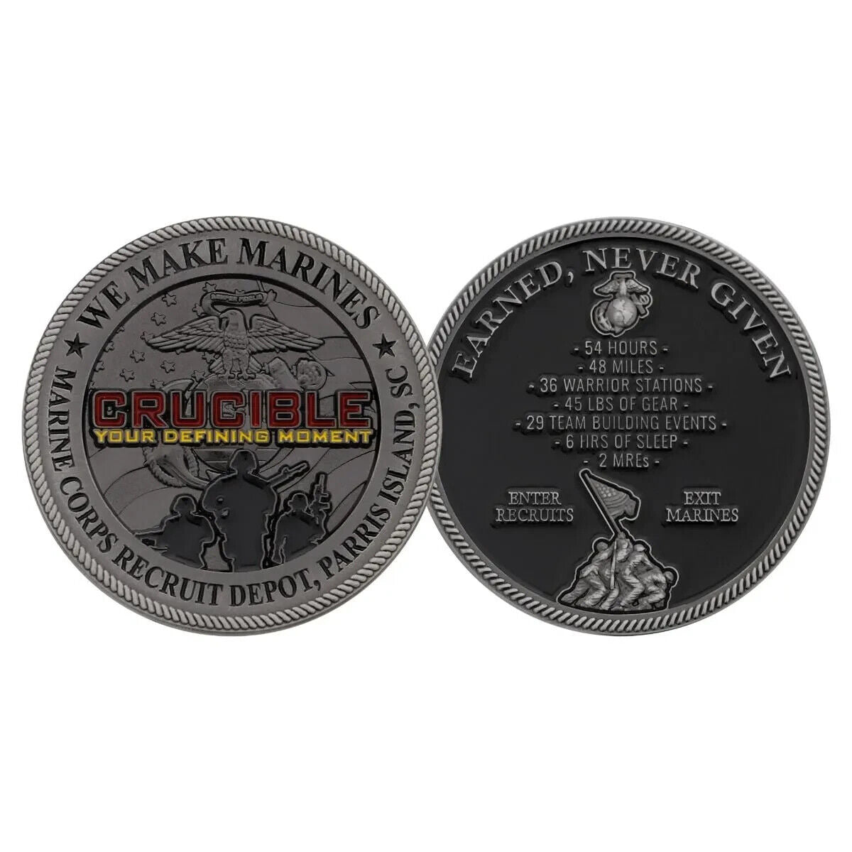 Parris Island Crucible Challenge Coin