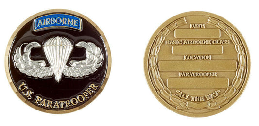 Army Basic Airborne Course Coin