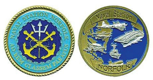 Naval Station Norfolk Challenge Coin