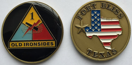 Fort Bliss - 1st Armored Division Coin