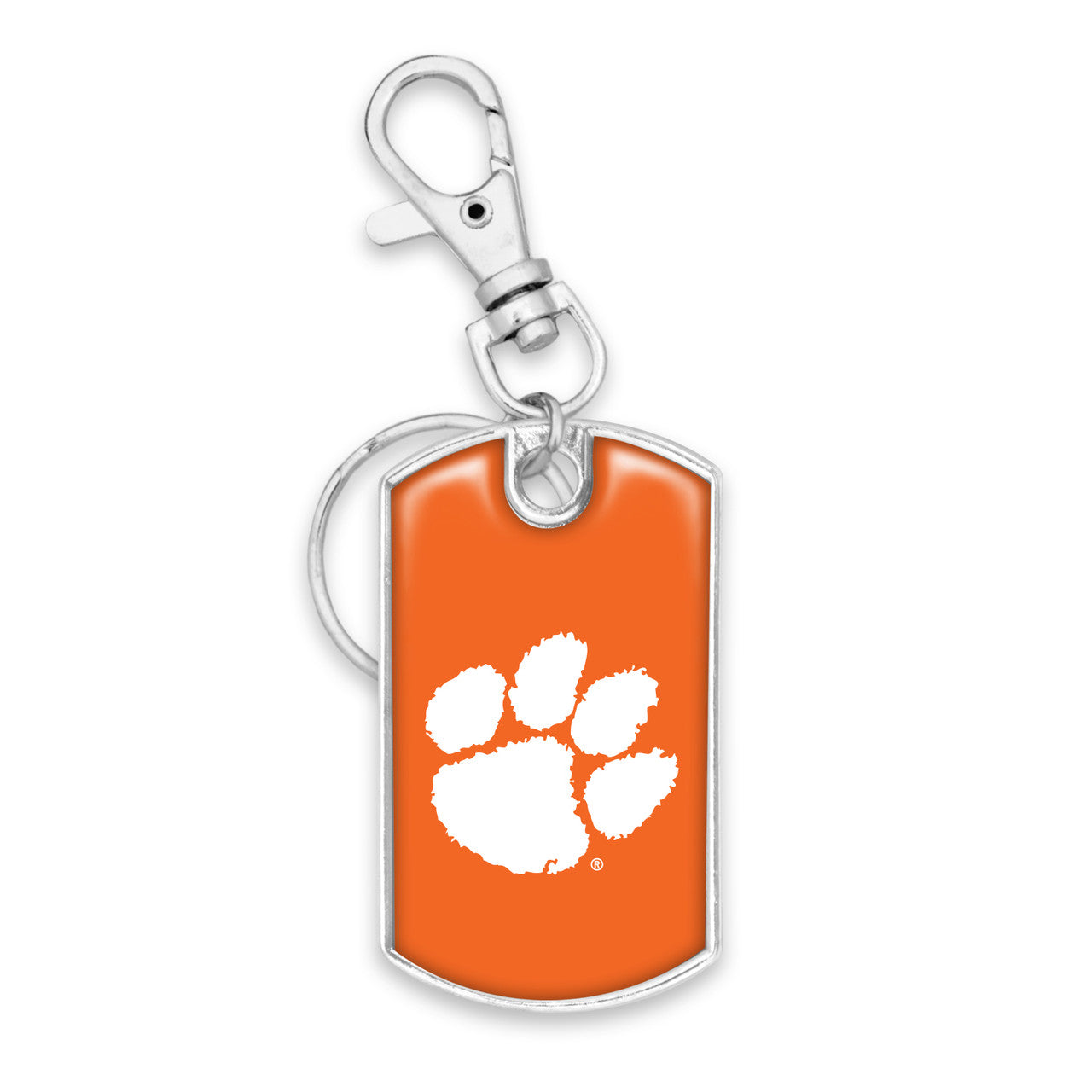 Clemson Tigers Dog Tag Keychain
