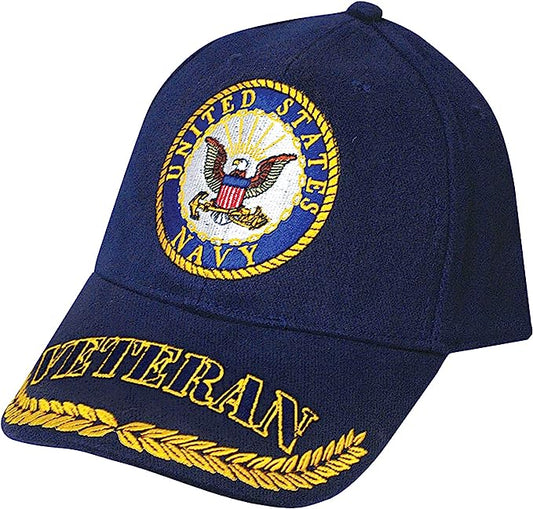 US Navy, VETERAN, WREATH, Ball Cap