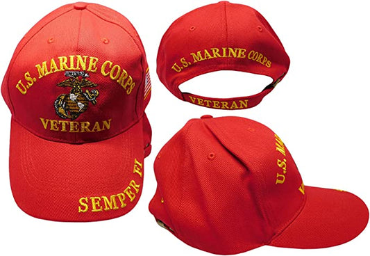 Marine Corps Veteran EGA Semper Fi Baseball Hat Cap