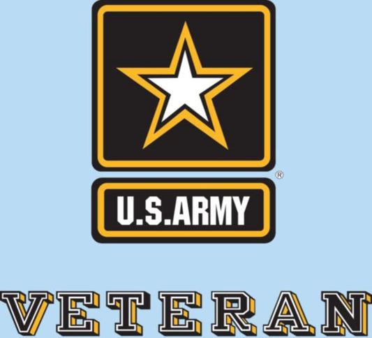 US Army Veteran w/Army Star Logo Decal