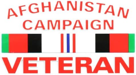 Afghanistan Campaign Veteran w/Campaign Ribbons Decal