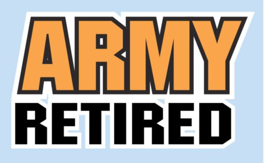 Army Retired Decal