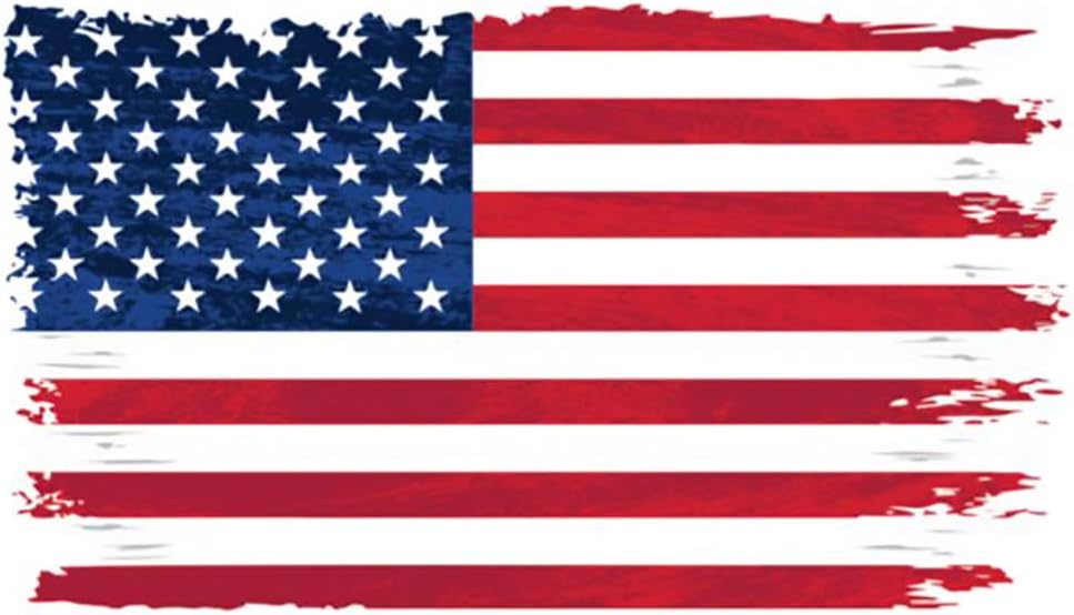 American Flag Distressed Decal