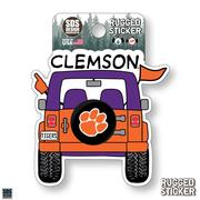 Clemson 6in Jeep Decal