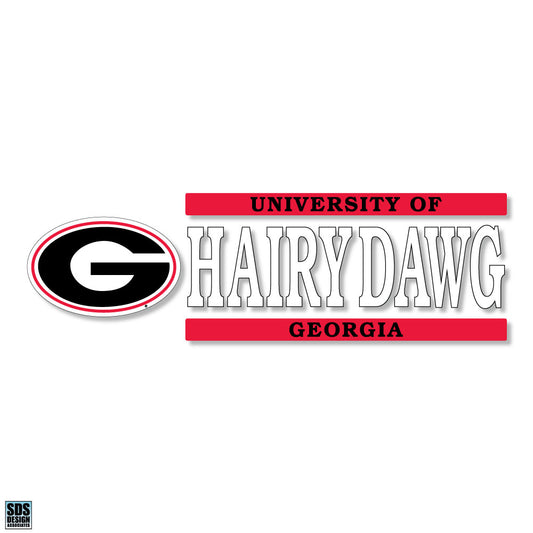 Georgia Bulldogs Hairy Dawg 6x2 Decal
