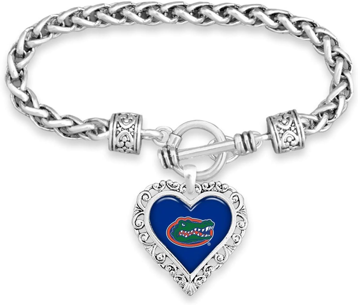 Florida Gators Heart Bracelet