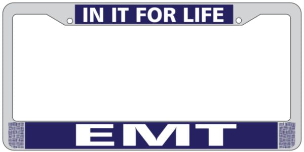 EMT License Plate Frame