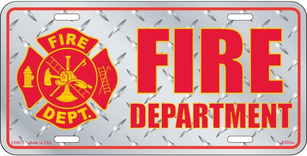 Fire Department License Plate