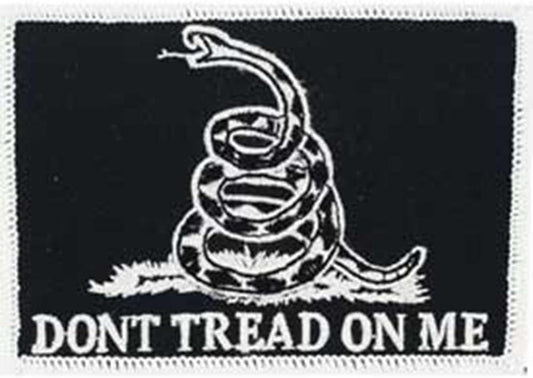 Patch-Don't Tread ON ME (Black). (2.5x3.5'')