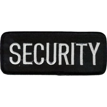 Patch - Tab, Security - WHT/BLK - 4-1/2"