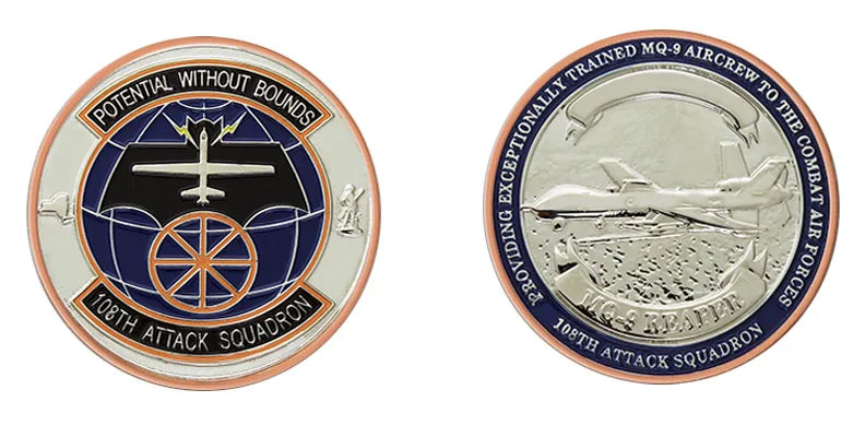 108th Attack Squadron Reaper Challenge Coin