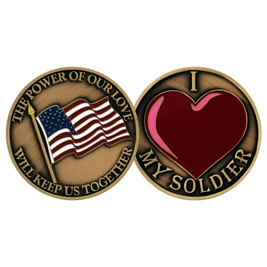 I Love My Solider Challenge Coin
