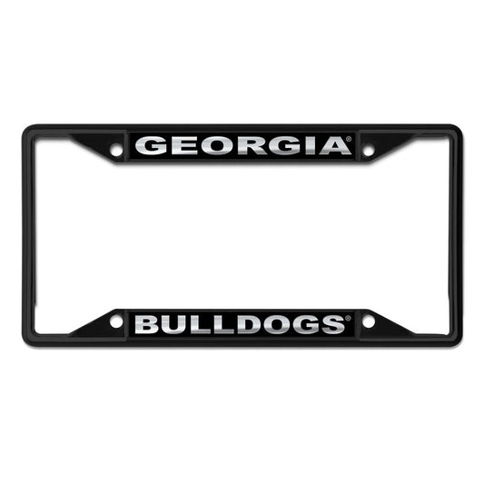 University of Georgia Black Stainless Steel License Plate Frame