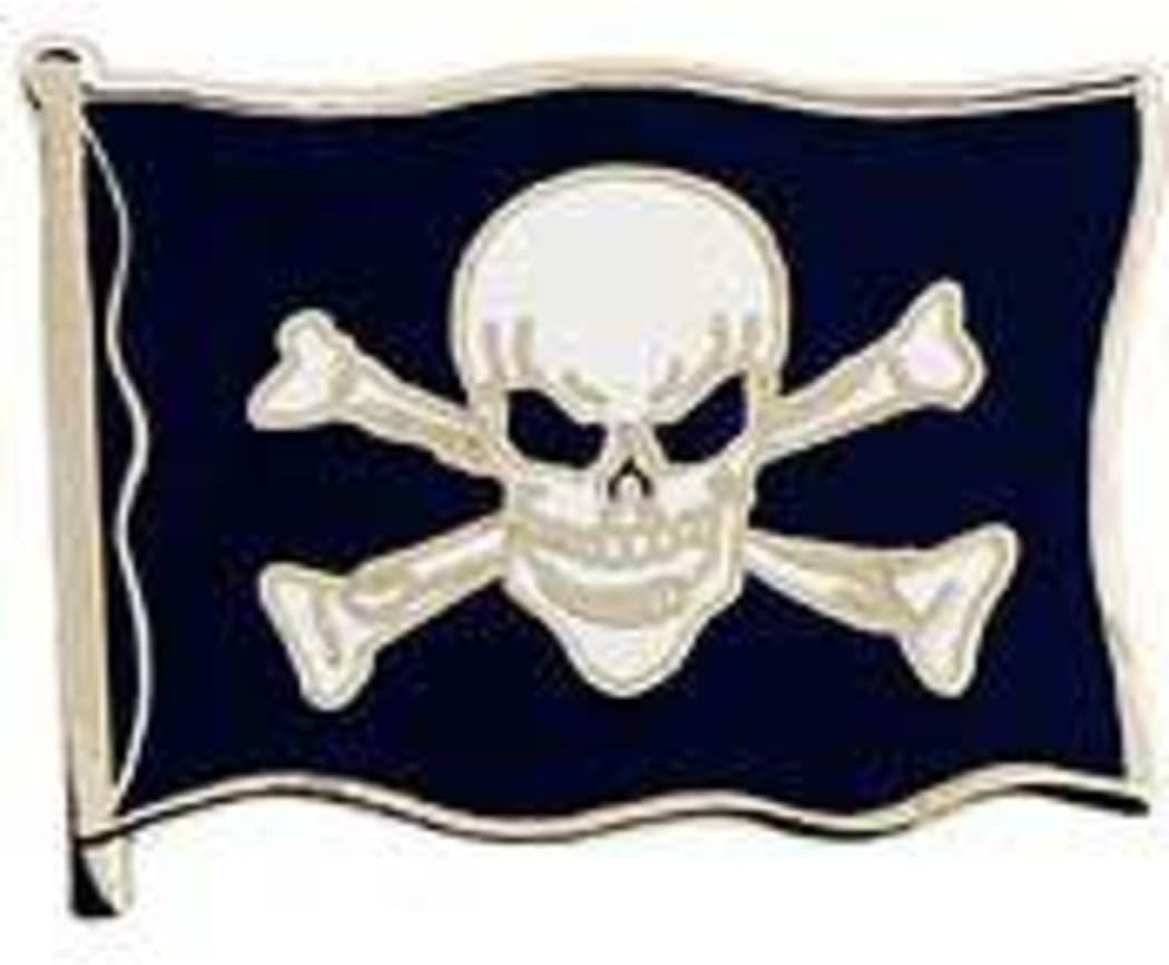 Pirate, Skull, Crossbones Pin