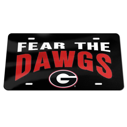 Georgia Bulldogs Fear the Dawgs License Plate