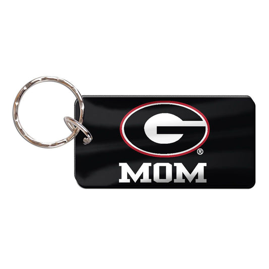Georgia Bulldogs Mom Keychain