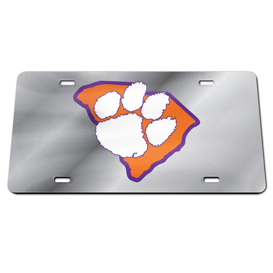 CLEMSON TIGERS STATE SPECIALTY ACRYLIC LICENSE PLATE