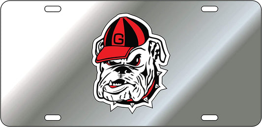 University of Georgia Old Bulldog Head Logo License Plate