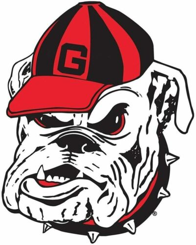 Georgia 3in Old Bulldog Head Logo Decal