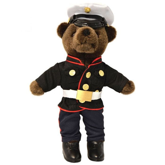 USMC 10 Inch Enlisted Dress Uniform Bear